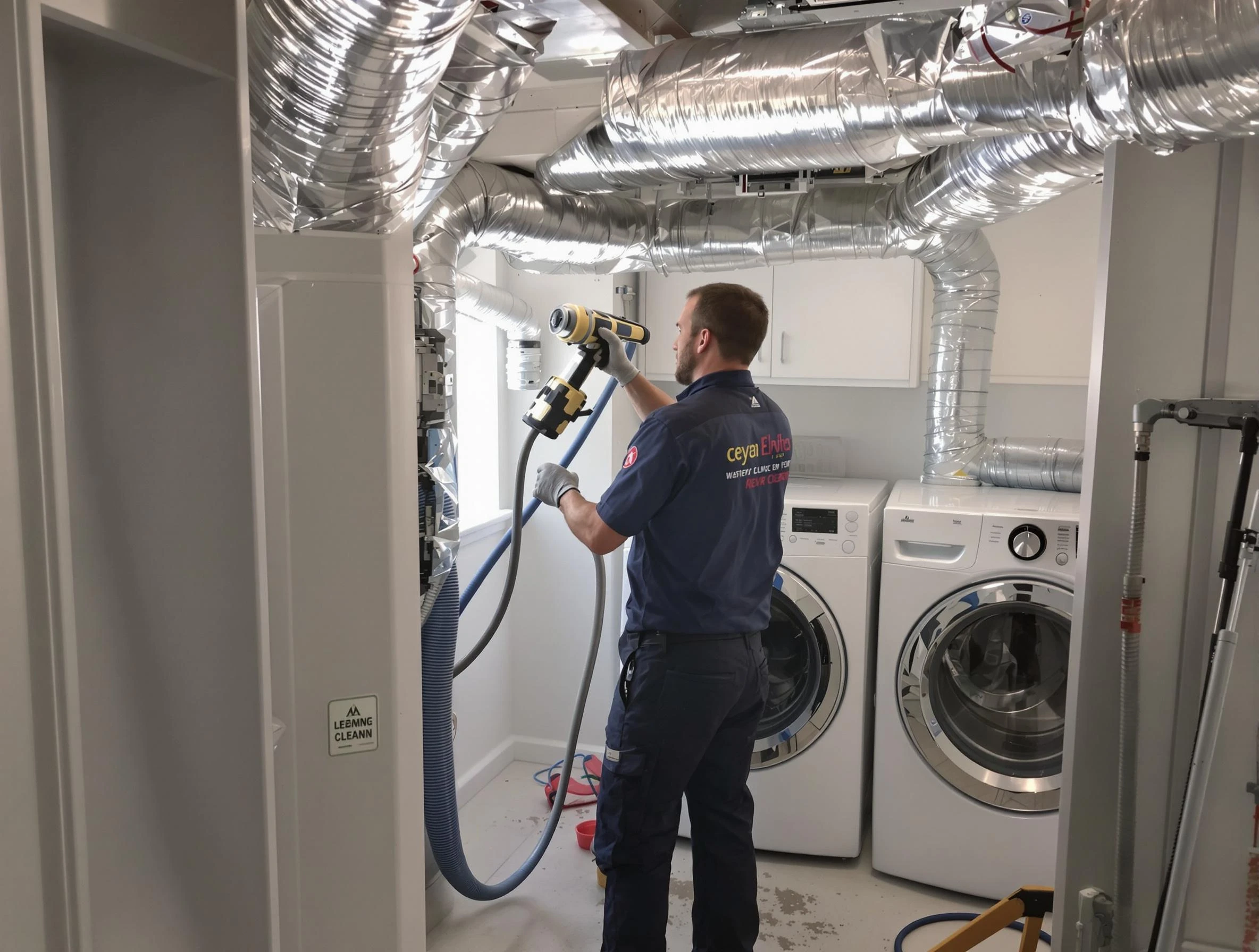 Murrysville Dryer Vent Cleaning specialist using advanced equipment for thorough duct cleaning in Murrysville